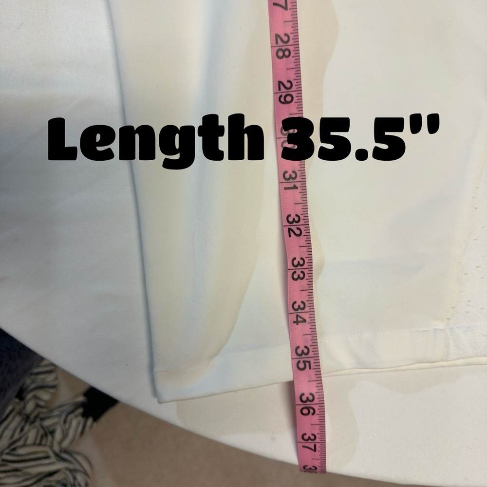 NWT Chico’s Weekend White Eyelet Wide Leg Capri Pants w/ pockets Size 4 (18-20) - Picture 13 of 14